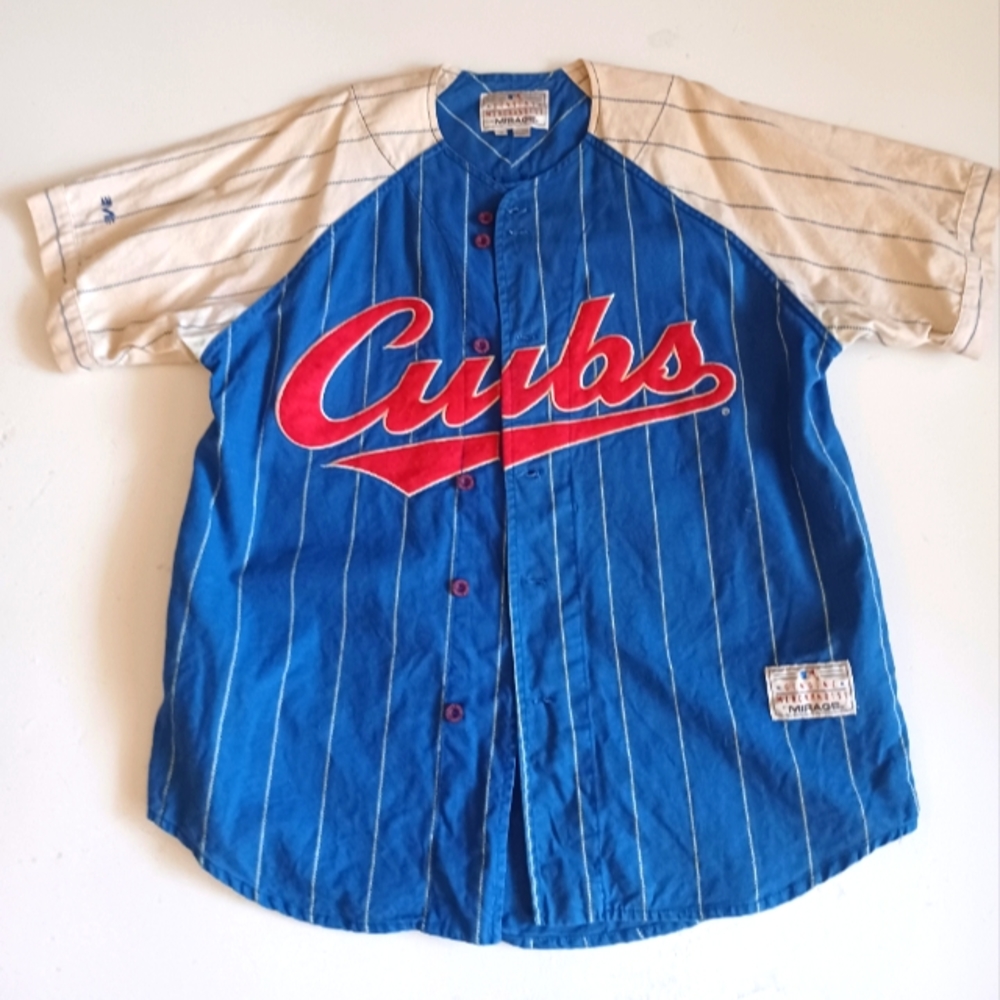 Vintage Style Cubbies Felt Jersey Chicago Cubs